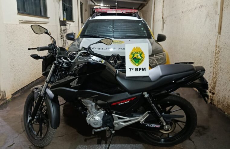 Motociclista sem CNH e com tornozeleira eletrônica tem veículo apreendido em Cidade Gaúcha