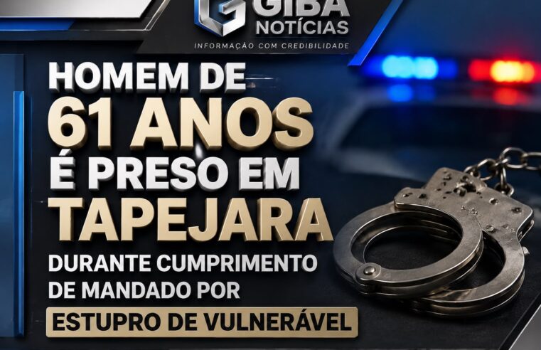 Homem de 61 anos é preso em Tapejara durante cumprimento de mandado por estupro de vulnerável