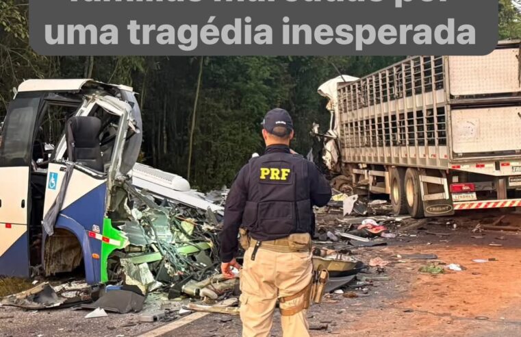 Tragédia na BR-373 deixa 23 mortos e cinco feridos após colisão entre micro-ônibus e carreta em Ipiranga