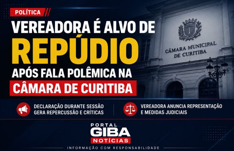 Vereadora é alvo de repúdio após fala considerada xenofóbica durante discussão na Câmara de Curitiba