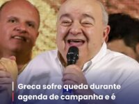 Ex-prefeito Rafael Greca sofre queda durante agenda de campanha no Oeste do Paraná e retorna a Curitiba para exames