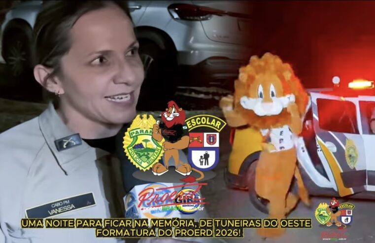 Tuneiras do Oeste celebra formatura do PROERD 2026 com emoção e esperança