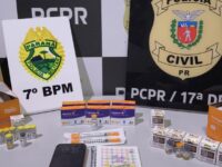 Ação integrada entre Polícia Civil e Militar apreende medicamentos emagrecedores e homem é levado para a delegacia