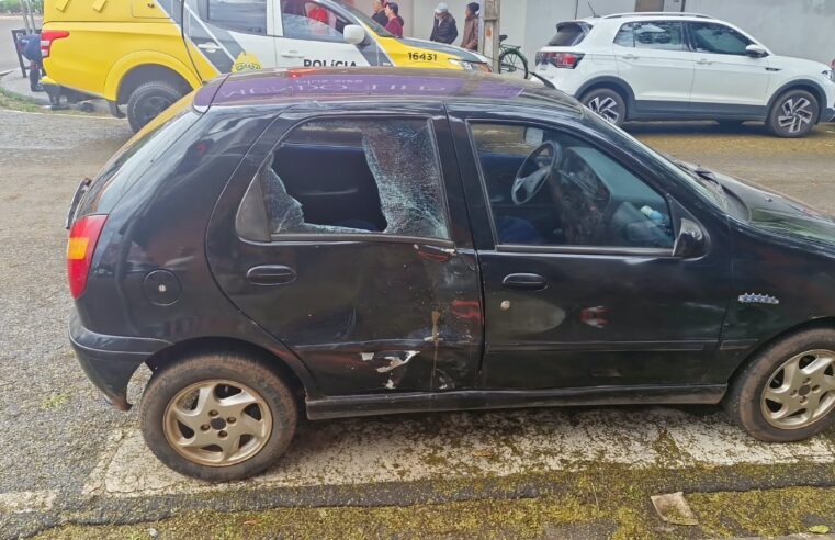 Colisão entre carro e motocicleta deixa duas pessoas feridas em acidente na Zona 01 de Cianorte