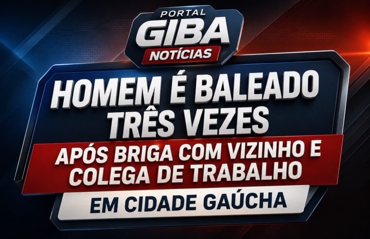Homem é baleado três vezes após briga com vizinho e colega de trabalho em Cidade Gaúcha