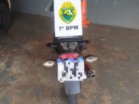 Adolescente é abordado com motocicleta irregular durante patrulhamento da PM em Mariluz