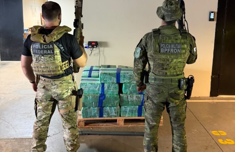 PMPR e Polícia Federal apreendem 385,5 quilos de maconha em depósito clandestino em Marechal Cândido Rondon