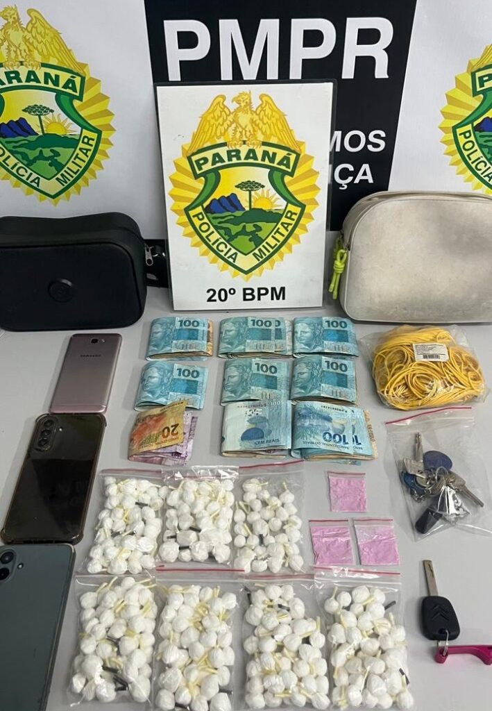 PMPR prende duas mulheres com 328 porções de cocaína no Jardim Botânico, em Curitiba