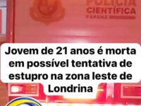 Jovem de 21 anos é morta em possível tentativa de estupro na zona leste de Londrina