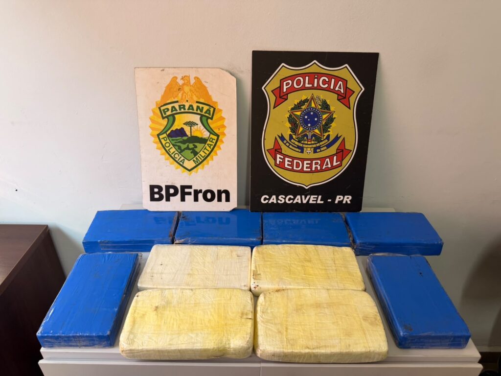 PMPR apreende mais de 10 quilos de cocaína e prende duas mulheres durante abordagem na BR-277, em Céu Azul
