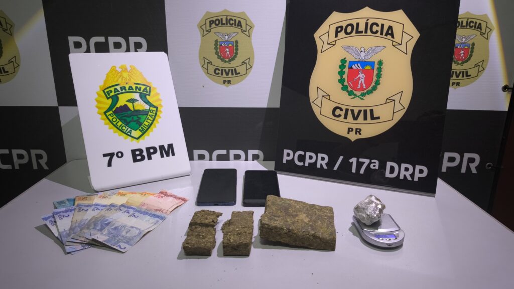 Ação conjunta prende dois homens e apreende quase 400 gramas de maconha em Tuneiras do Oeste Ação conjunta prende dois homens e apreende quase 400 gramas de maconha em Tuneiras do Oeste