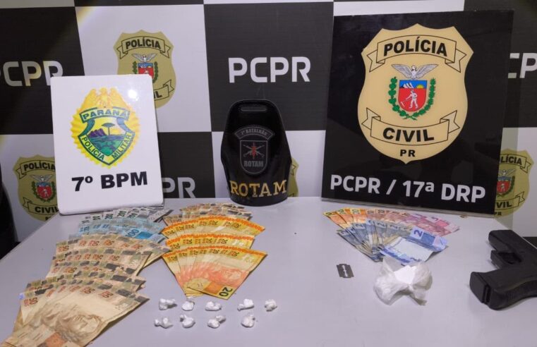 OPERAÇÃO CONJUNTA TERMINA COM PRISÃO E APREENSÃO DE COCAÍNA E MAIS DE R$ 8 MIL EM TAPEJARA