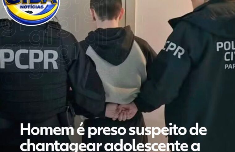 Homem é preso suspeito de ameaçar, estuprar e torturar adolescente de 17 anos no Paraná