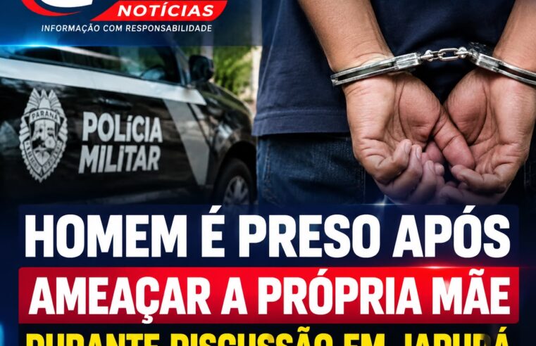 Homem é preso após ameaçar a própria mãe durante discussão em Japurá