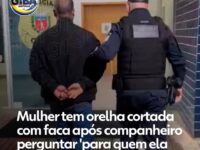 Homem é preso após atacar companheira com faca em Fazenda Rio Grande, na Região Metropolitana de Curitiba