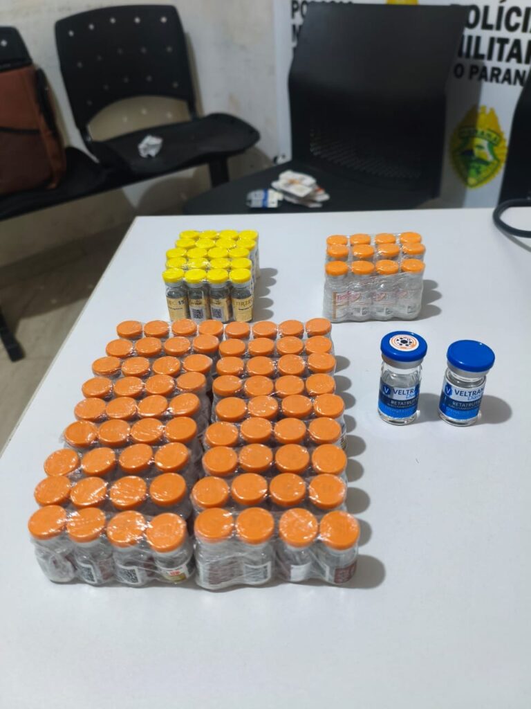 Goioerê: PM apreende medicamentos para emagrecimento e produtos do Paraguai durante abordagem na BR-272