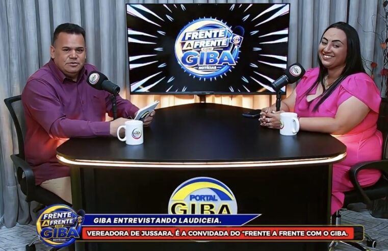 LAUDICEIA FALA SOBRE SUA ATUAÇÃO COMO VEREADORA NO FRENTE A FRENTE COM O GIBA