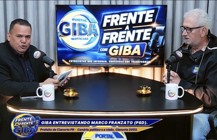 Prefeito Marcão fala sobre sua gestão no Frente a Frente com Giba