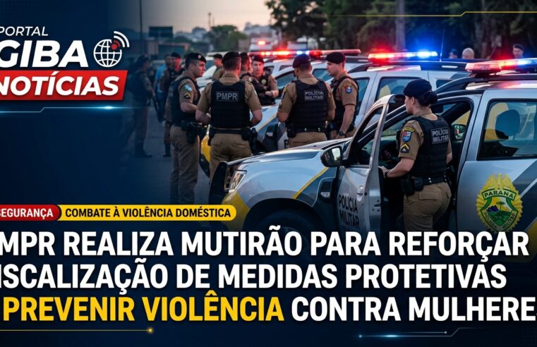 PMPR realiza mutirão para reforçar fiscalização de medidas protetivas e prevenir violência contra mulheres