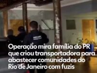 Família do Paraná é alvo de operação por suspeita de usar transportadora de fachada para enviar drogas e fuzis ao Rio de Janeiro
