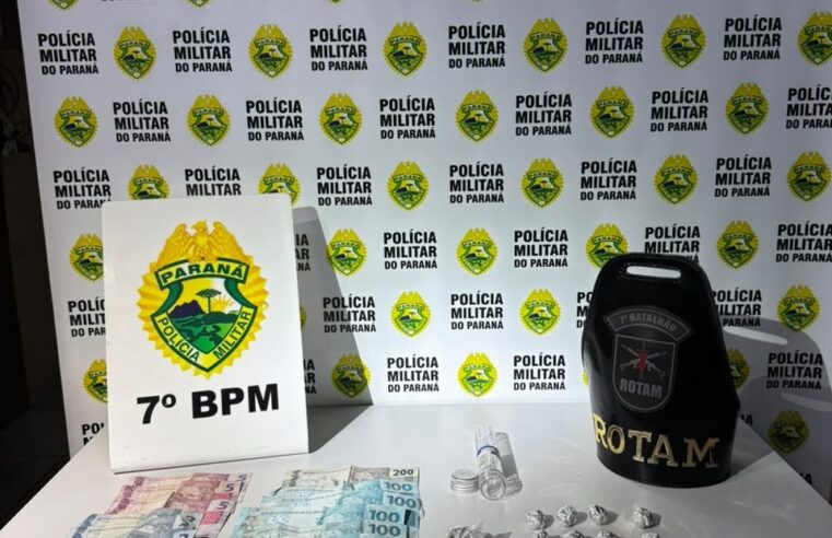Operação OMNIS: ROTAM apreende drogas e encaminha dois suspeitos por tráfico em Cruzeiro do Oeste