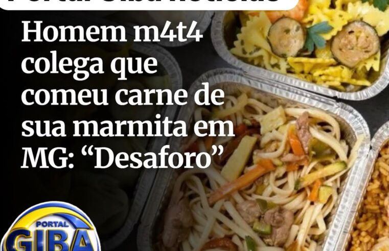 Homem é morto a facadas após discussão por causa de pedaço de carne em marmita de colega em Minas Gerais