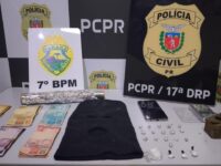 Dois homens são presos com drogas e materiais ligados ao tráfico em Mariluz