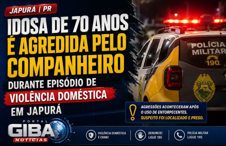 Idosa de 70 anos é agredida pelo companheiro durante episódio de violência doméstica em Japurá