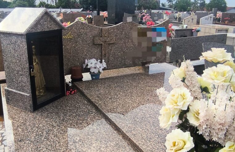 Furto de imagens sacras e vasos de bronze é registrado no Cemitério Municipal de Japurá