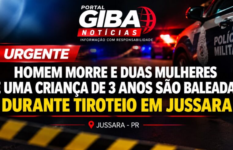 Homem morre e três pessoas, incluindo criança de 3 anos, são baleadas durante tiroteio em Jussara
