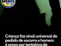 Menina de 9 anos faz sinal internacional de socorro e é salva de tentativa de estupro em Curitiba