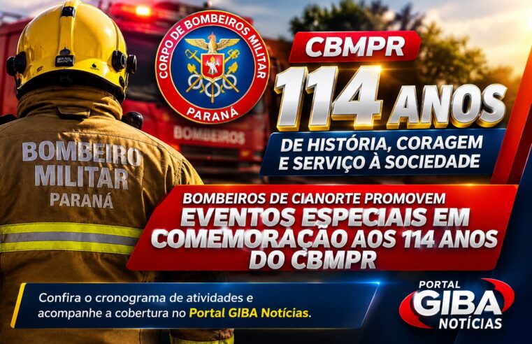 Bombeiros de Cianorte celebram 114 anos do CBMPR com ações comunitárias e corrida de rua