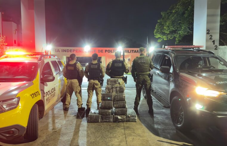 Perseguição na PR-323 termina com suspeito morto e apreensão de 236 kg de maconha em Jussara