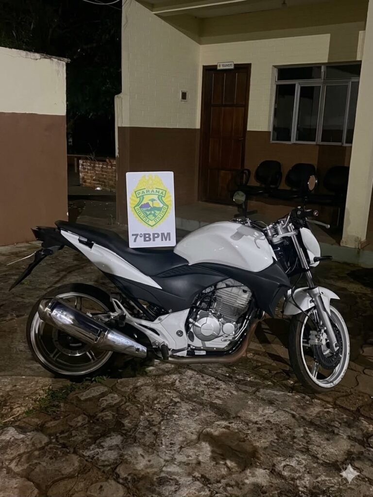 Motociclista sem CNH é abordado com veículo irregular em Quarto Centenário