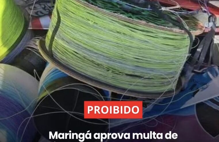 Câmara de Maringá aprova multas de até R$ 50 mil para uso de cerol e linha chilena após menino ficar gravemente ferido