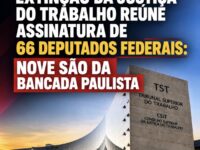 Proposta para extinguir a Justiça do Trabalho reúne 66 assinaturas de deputados federais