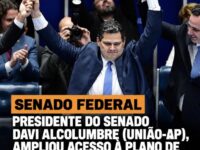 Alcolumbre amplia assistência à saúde de ex-senadores para incluir filhos e outros familiares