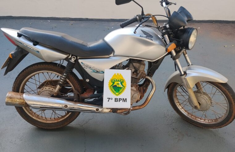 Cidade Gaúcha: motociclista sem CNH é abordado após ser flagrado empinando veículo