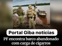 FRONTEIRA: BARCO ABANDONADO COM CIGARROS PARAGUAIOS E AGROTÓXICOS É APREENDIDO