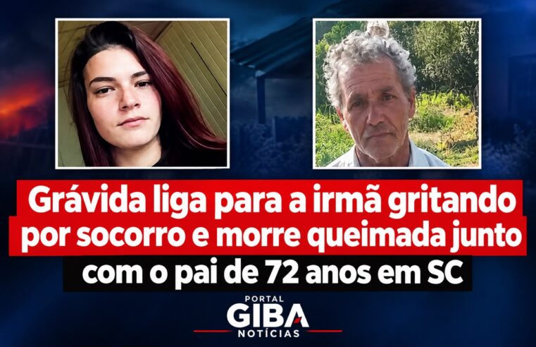 Jovem grávida e pai de 72 anos morrem queimados em incêndio; ex-namorado é suspeito