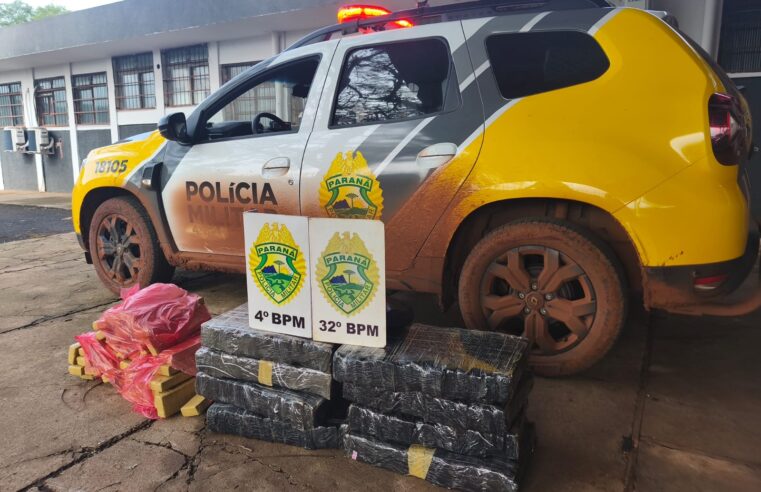 Perseguição termina com apreensão de 130 quilos de maconha e prisão de suspeito em Maringá